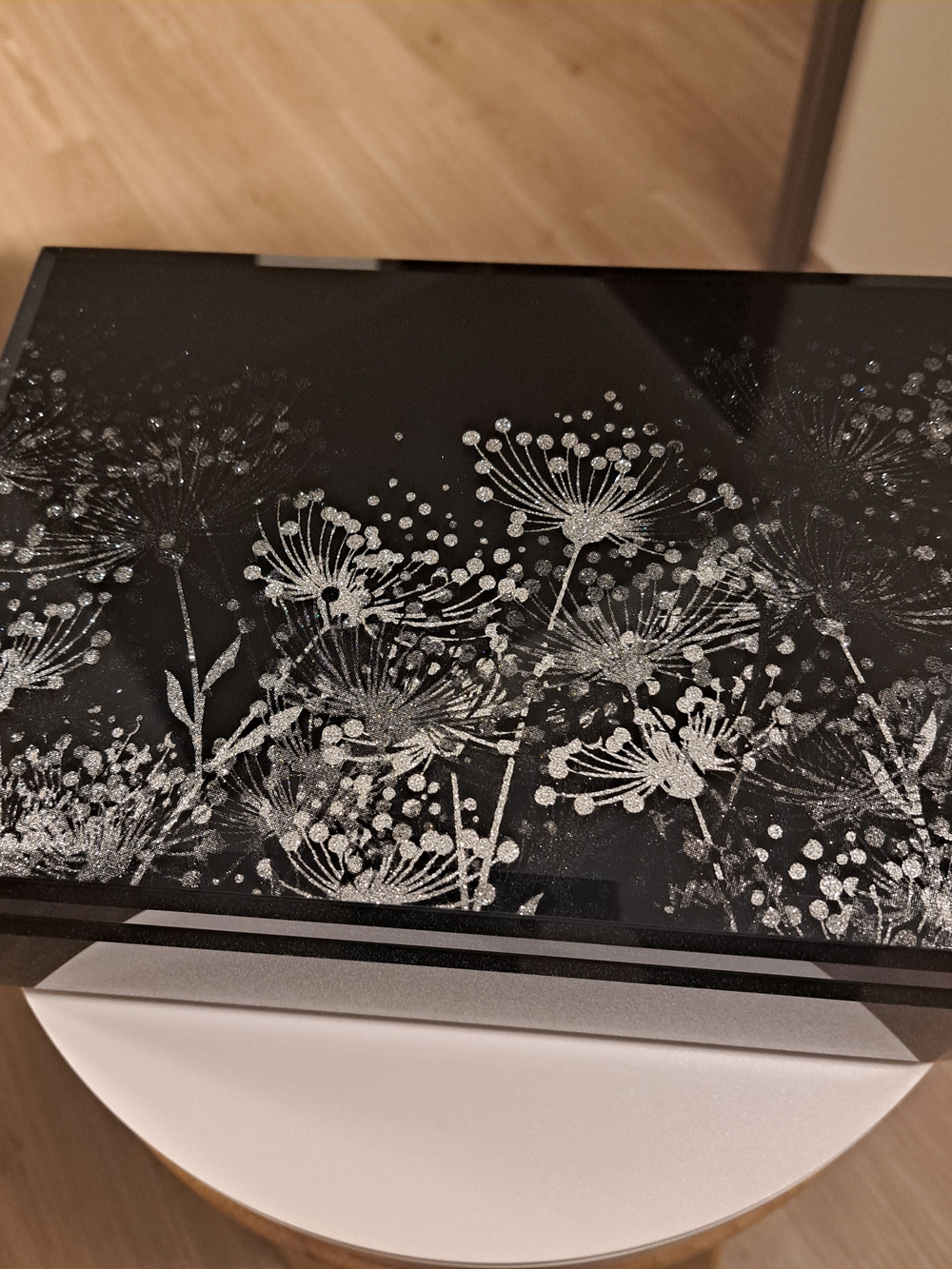 Dandelion Glass Jewelry Box- Women Jewelry